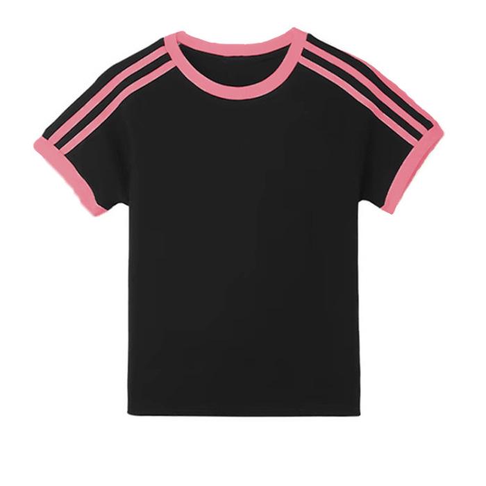 

Women s Slim Fit Summer Raglan T-shirt - 92% Cotton, 8% Spandex, Short Sleeve, Flattering Patchwork Design Medium