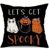 Halloween Pillowcases: Trick Or Treat, Spooky, Happy Halloween, Sofa Cushion Cover Gift