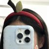 Cute Hair Clip Headband Fuzzy Fruit Calyx Hair Hoop Wash Face Hairpin Headband Hair Accessories