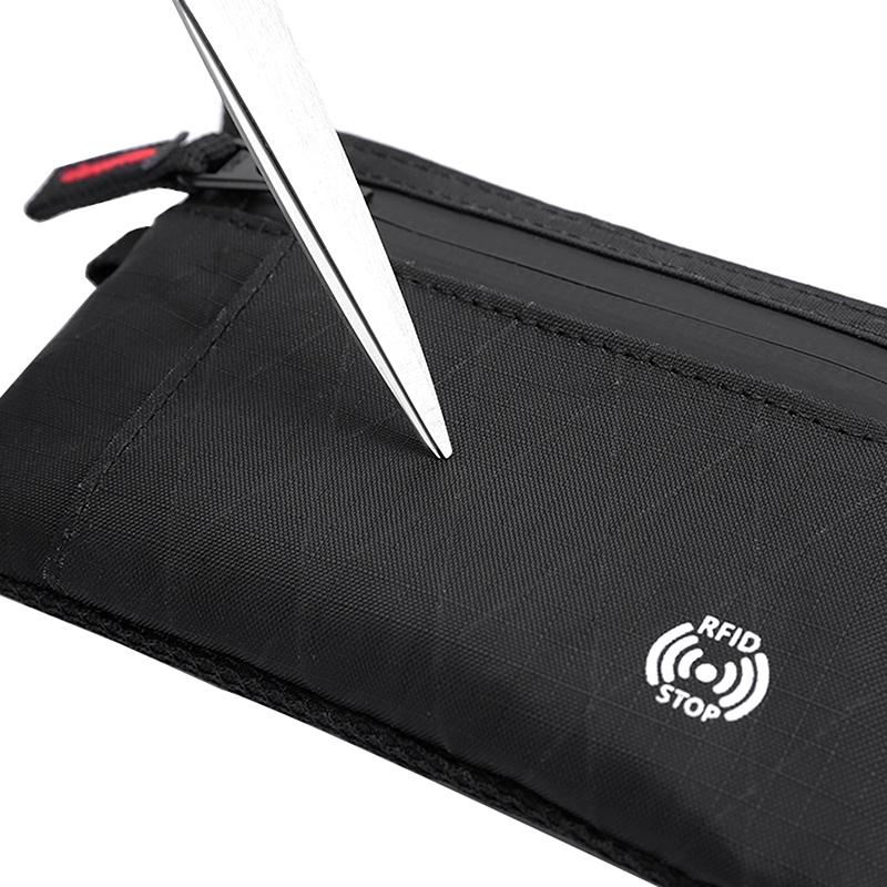 Rfid Credit Card Holder Men'S Short Wallet Zipper Coin Bag X-Pac Mini Travel Wallet Male Tactical Purse Coin Purse