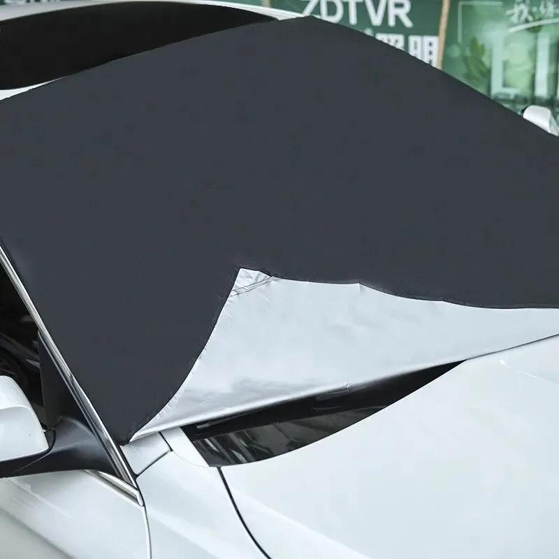 Magnetic Car Front Windscreen Cover Automobile Sunshade Cover Car Windshield Snow Sun Shade Waterproof Car Cover 210 120cm