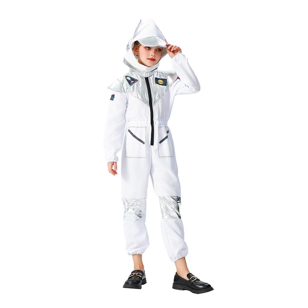 Kids Fashion Halloween Astronaut Costume Space Suit Jumpsuit