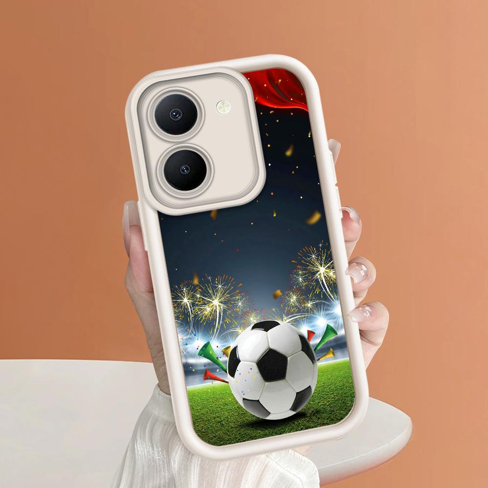 Scări pătrate din silicon moale, model de desene animate, acoperire completă, protecție pentru cameră, husă rezistentă la șocuri pentru iPhone Infinix Tecno Vivo