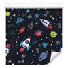 Space Rockets and UFO Wallpaper for Living Room and Bedroom 50x1000