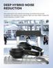 Dual-Feed Low-Latency Wireless Noise-Cancelling Bluetooth Headphones with Long Battery Life and 2.4G Connectivity