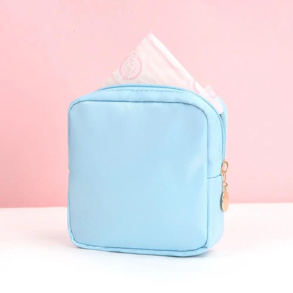 

Fashion Multicolor Sanitary Pad Bags Home Organization Portable Pad Pouch Napkin Storage Organizer Makeup Bags Coin Purse
