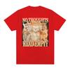 No Thoughts Head Empty Funny Cat Meme Graphic Tshirts Unisexs Clothing Fashion Retro T Shirts Oversized Casual T Shirt Streetwear