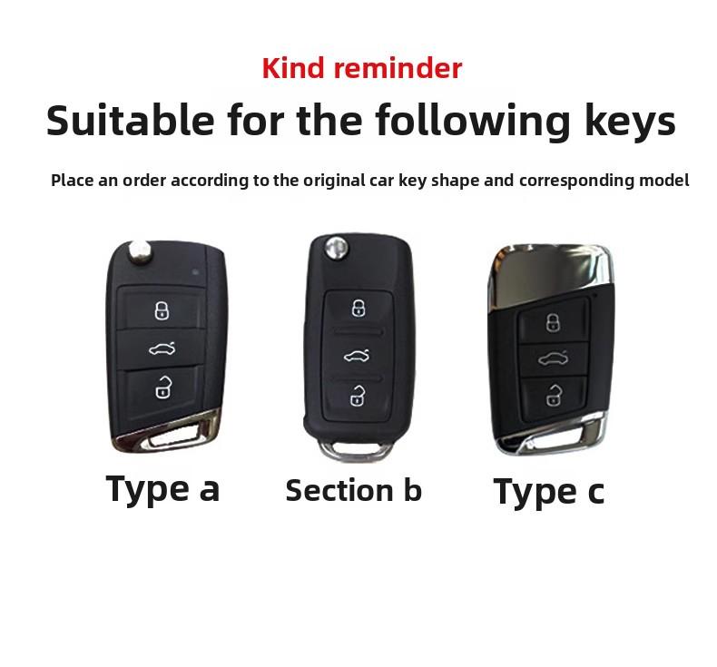 Para VOLKSWAGEN VW Estilo Funda para Llave de Coche Cubierta Para VW Volkseagen Passat B8 Magotan Para Skoda Superb A7 Kodiaq Seat