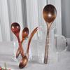 Fashion Wooden Spoon Soup Spoon Ramen Spoon Japanese-style Wooden Rice Spoon Household Solid Wood Spoon Porridge Spoon