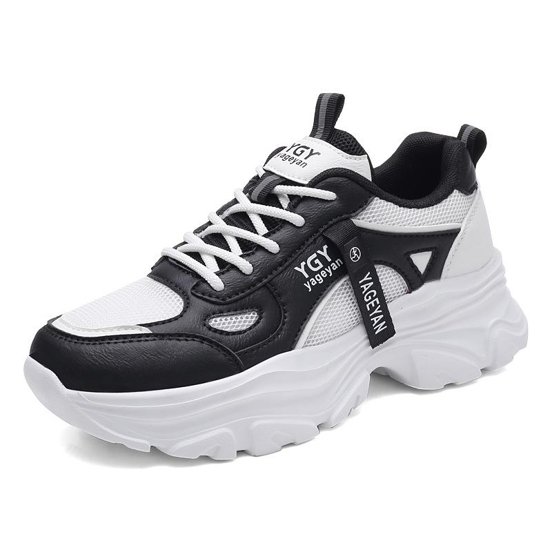 

2025 Summer Mesh Sneakers: Soft Sole, Breathable, Light Bounce Fitness & Dance Shoes 37 чорний/білий