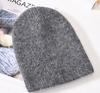 Angora Rabbit Fur Winter Woman Hat Cashmere Skullies Beanies Soft Solid Warm Fluffy Thick Sequins Knitted Hat Gift Wholesale