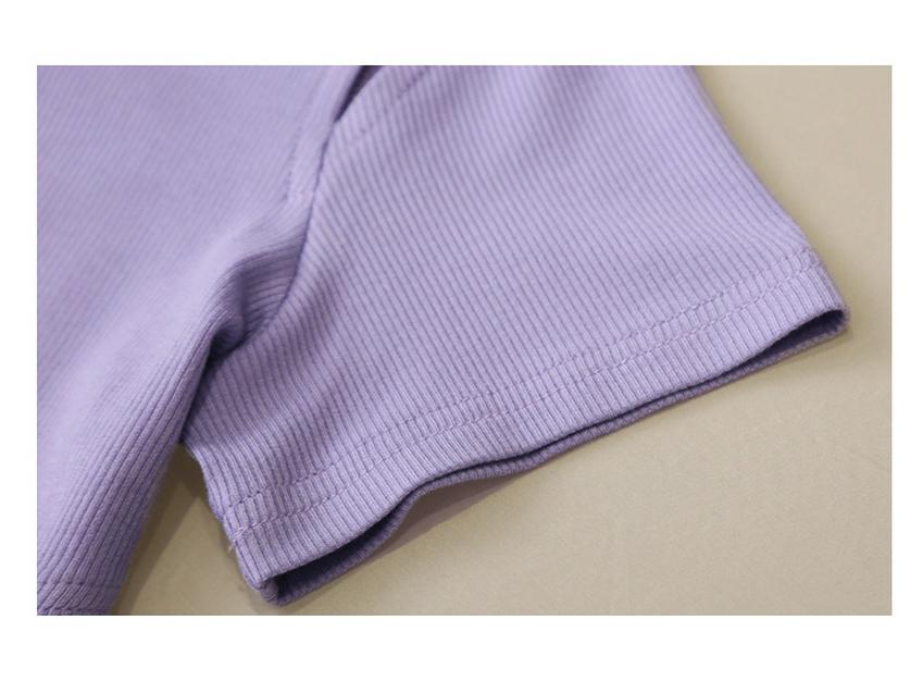 2023 European Style Slim Fit Off-Shoulder Hollow-Out Irregular Hem Color Block T-Shirt