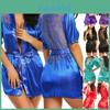 Exquisite Satin Silk Kimono Robes For Women Featuring Elegant Lace Detailing
