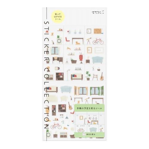 Midori Planner Sticker Yohaku Interior Pattern Peeling PET Decors 82743006