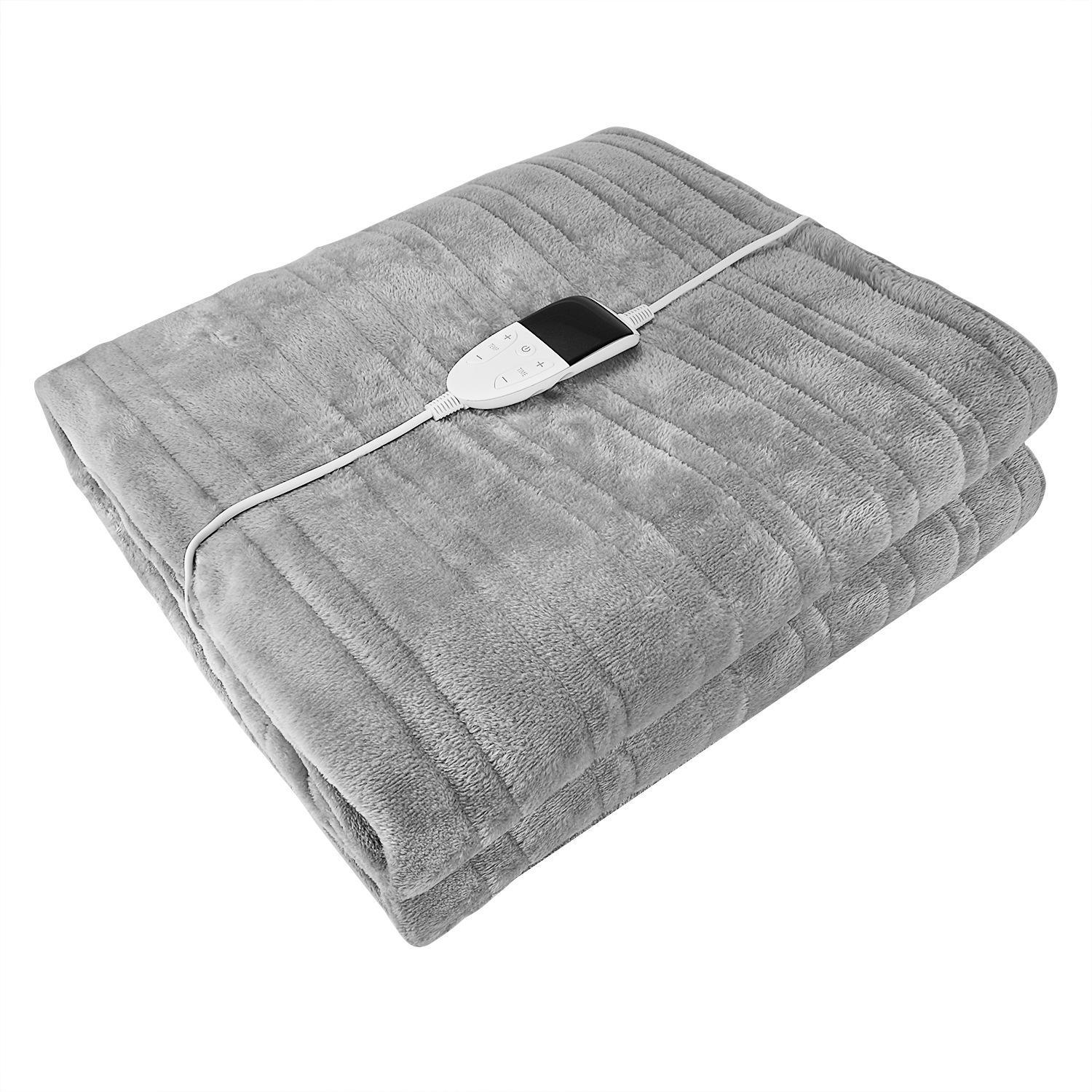 

Электрический диван-одеяло с регулируемой температурой, моющееся при стирке - двухстороннее фланелевое одеяло с подогревом для европейских и американских домов 150x180 cm