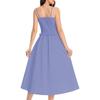 YYFS Women's Fashion Summer Spring Solid Color Print Sleeveless Suspenders High Waist Casual Dresses