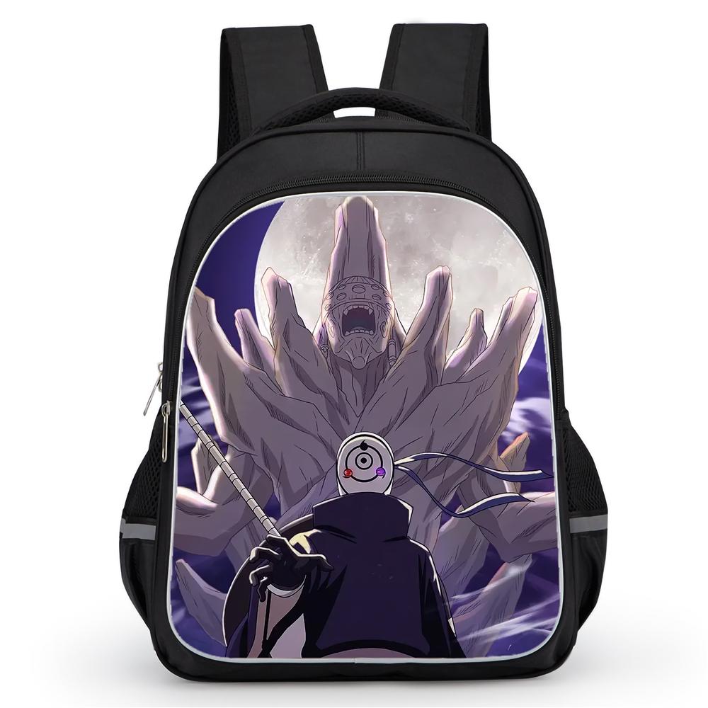 NARUTO Anime Youth Mochila Everyday Backpack,With Adjustable Sling Strap & Front Pocket,Lightweight & Durable,for Boys & Girls Age 5-11