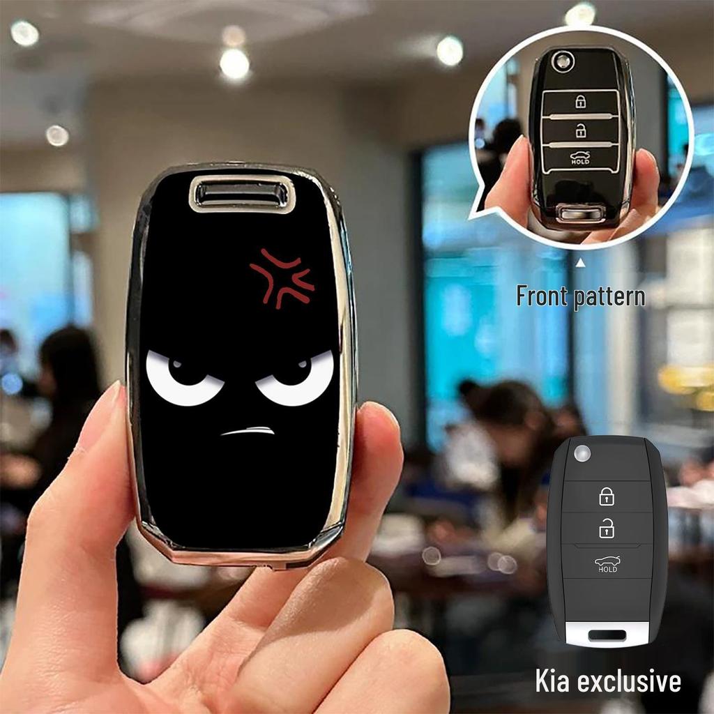כיסוי מפתח קיה: מתאים ל-K5, K3, K4, Sportage, KX3, Sorento, KX5, Niro עם חבילת Kaizen וקונכייה עם אבזם צולב