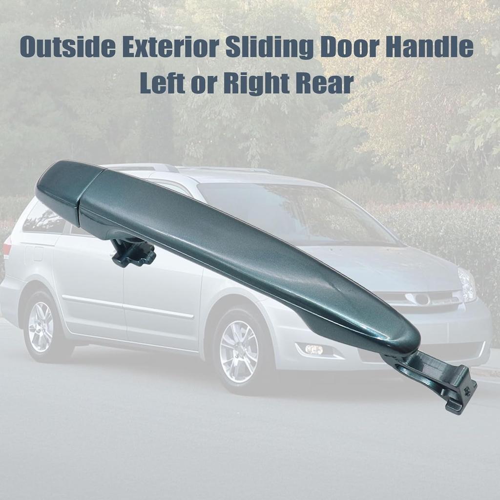 Outside Exterior Sliding Door Handle Left or Right Rear 6921308020 Compatible with Toyota Sienna 2004 2005 2006 2007 2008 2009 2010
