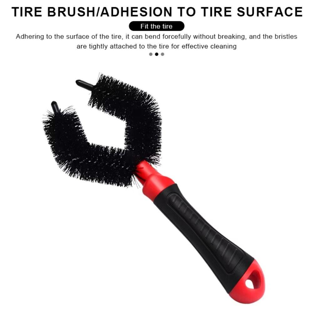 3Pcs Portable Bike Chain Brush Multi-functional Bicycle Cleaning Kit Chain Scrubber  Mountain Bike