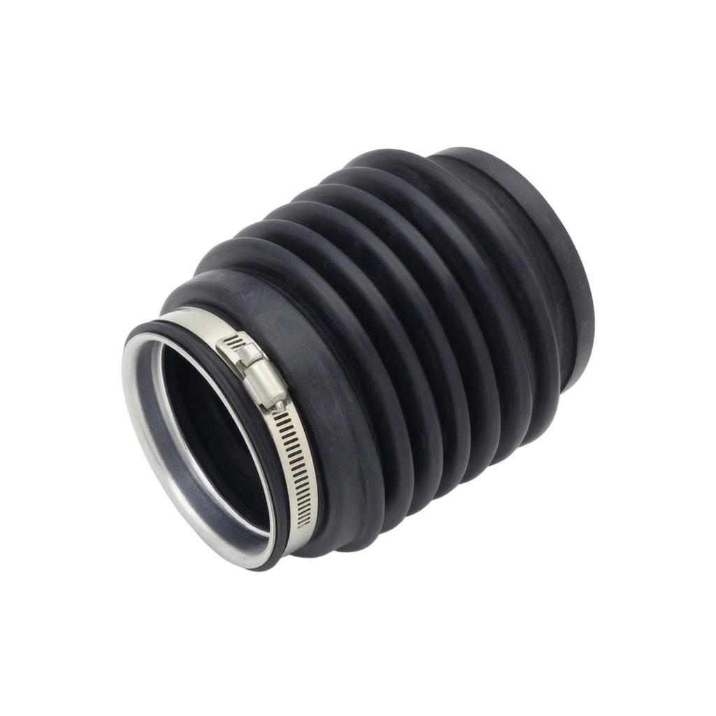 Bellows Hose with Clamps Compatible Rubber Exhaust Coupler Flexible for Boat