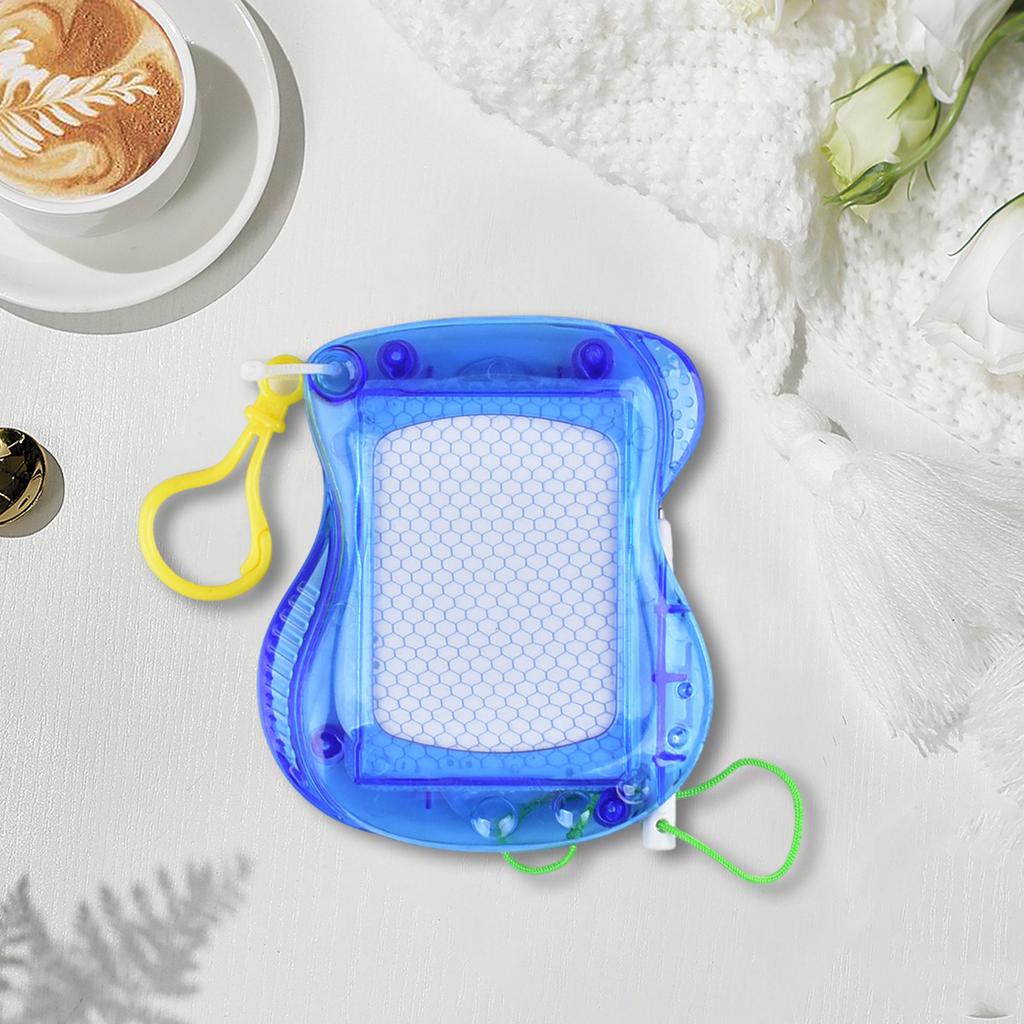 Set of 6 Magnetic Drawing Board Keychains Doodle Pad Key Ornament Plastic Texture Key Pendant Suitable for Students