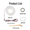 Car Trunk Ambient LED Light Strip: No Wiring, Automatic Induction Tail Box Decoration.