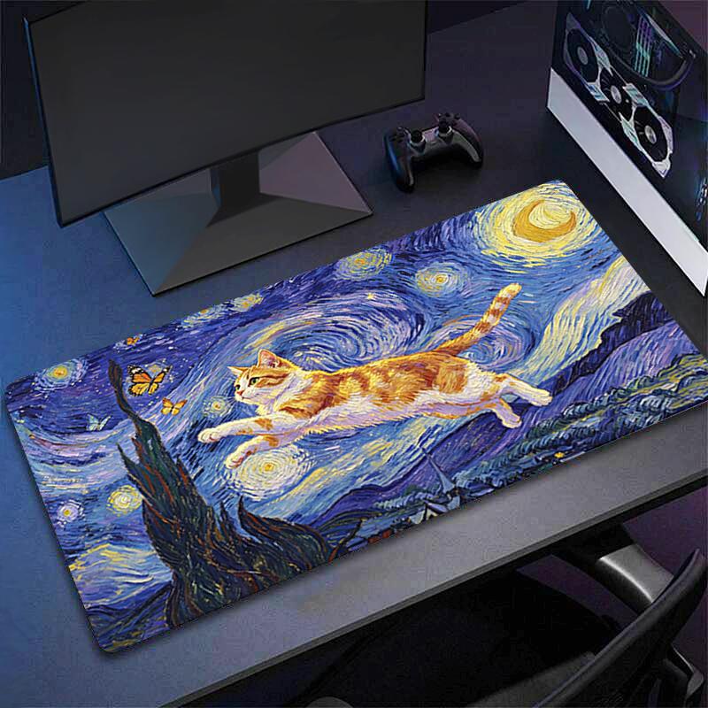 Large Mouse Pad Abstract Oil Painting Gamer Keyboard Mousepad Pc Computer Desk Mat Gaming Pad Mouse Mats For Cs Go Lol