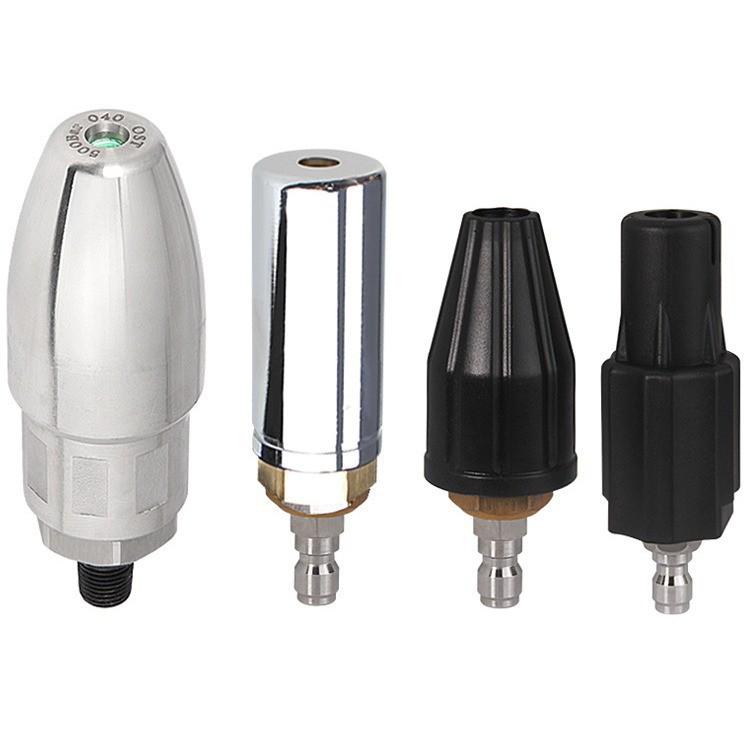 High-Pressure 360° Rotating Car Wash Nozzle for Road Cleaning & Bark Stripping