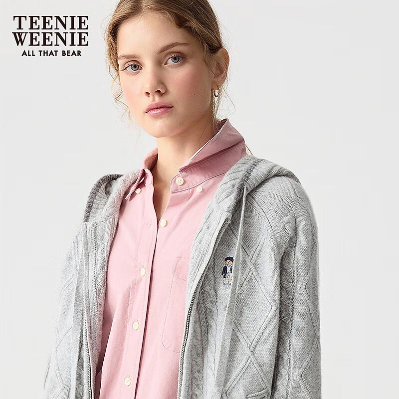 Teenie Weenie Women's Bear Hooded Knit Cardigan