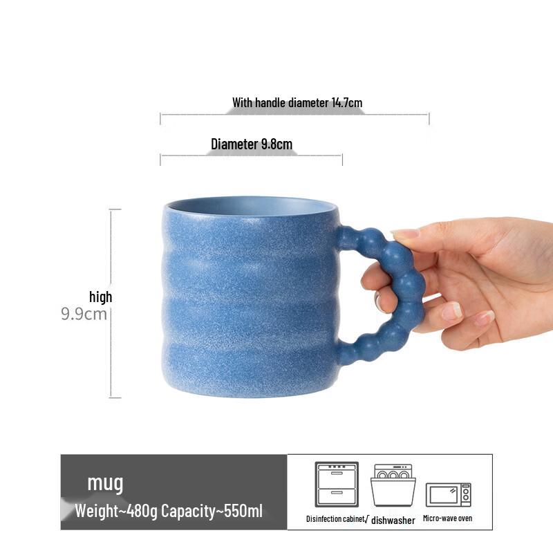 

OLOEY Creative Ceramic Travel Mug with Carrying Strap