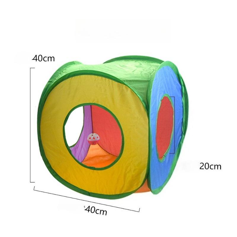 Giocattoli per tunnel per gatti a forma di Y, pieghevoli per addestramento del gattino, divertimento interattivo con foro di sbirciatina, per gatti, conigli, giochi con animali, giocattolo per tubi a tunnel Square channel