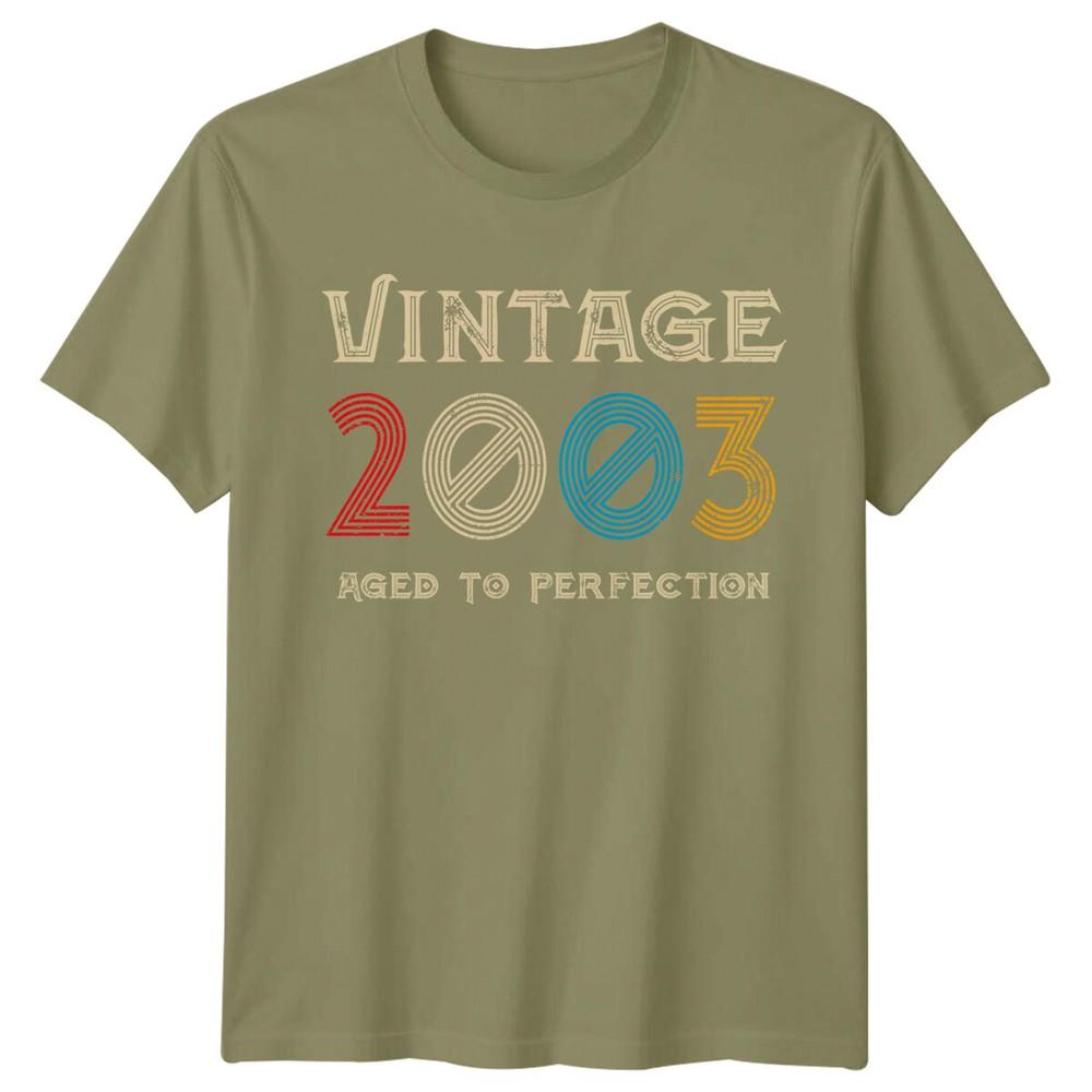 Vintage 2003 Unisexs T Shirt 23rd Birthday Gift Aged To Perfection