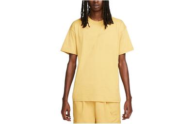 T Shirts Men's Yellow Crew Neck Moderate Straight Fit DZ2887-725