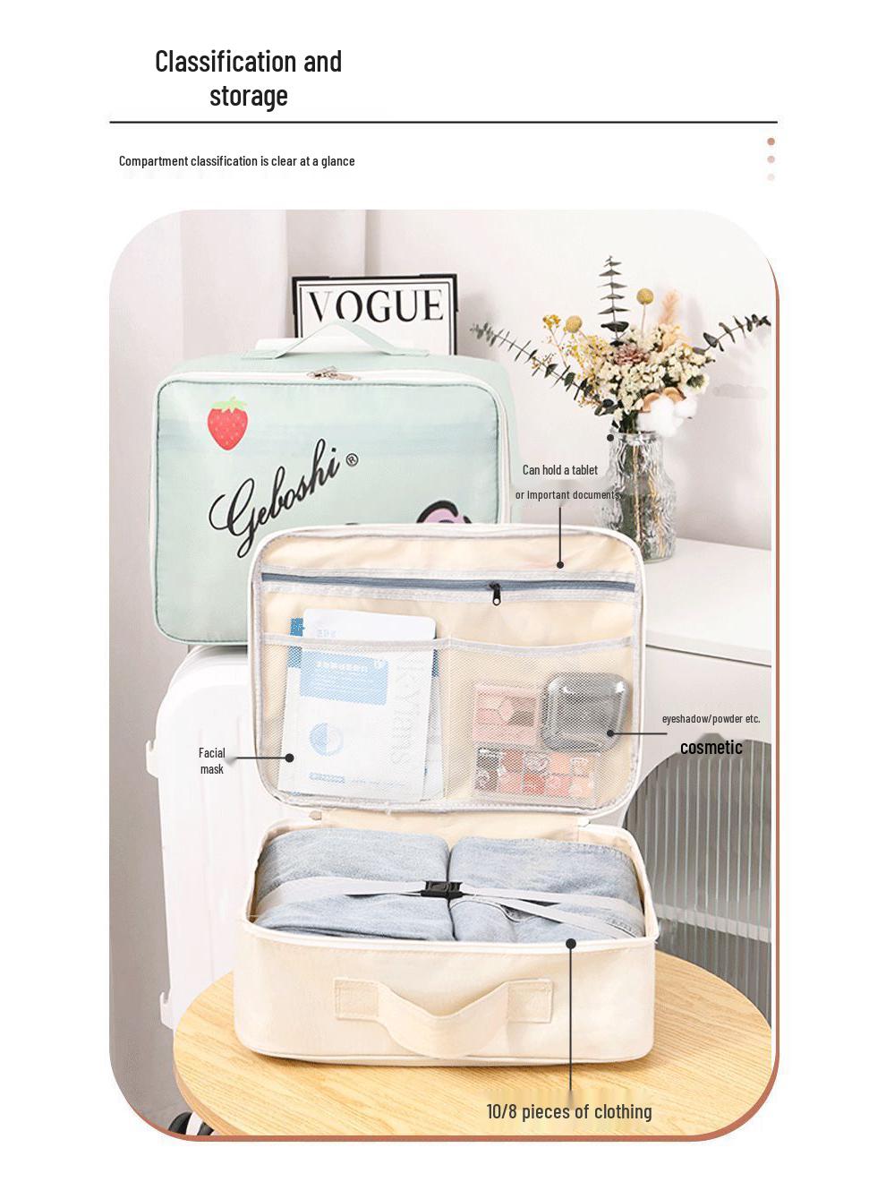 

Waterproof Large Capacity Travel Handbag for Short Trips