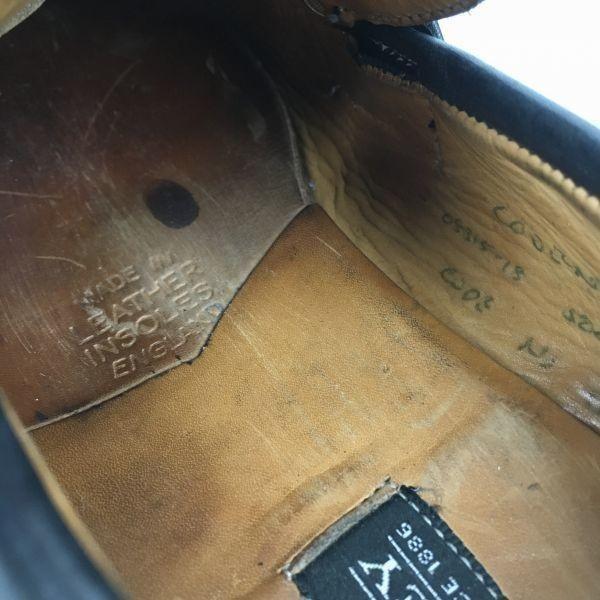 CHEANEY Vintage Tag Penny Loafer Business Schuhe Schwarz Größe 8 26.5 Herren(GEBRAUCHT)