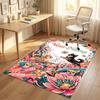 Dog Theme Crystal Velvet Rug Personalized Custom Name Text Soft Floor Mat Home Decor