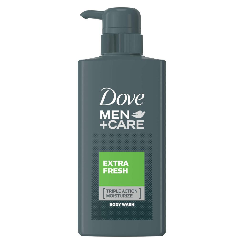 Dove Dove Men+Care Body Wash Extra Fresh Pump 400g Body Soap Body Soap Refreshing Fresh Marine Scent.