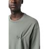 Y-3 Solid Color Crew Neck Pocket Loose T-Shirt Men Tops Gray-Green IP7945