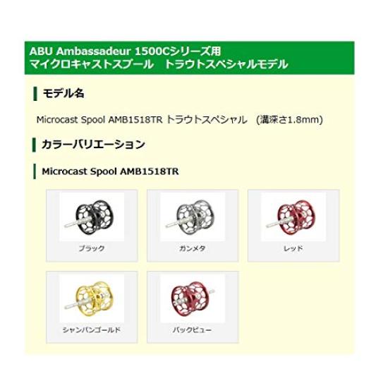 Avail Reel Microcast Spool AMB1518TR Trout Special depth Red (groove 1.8mm) ms_amb1518tr_red