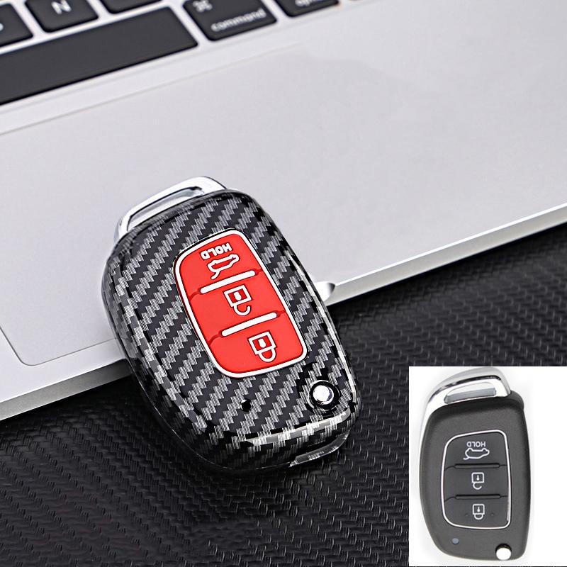 3 4 Button Abs Car Smart Key Case Cover For Hyundai Tucson Santa Fe Rena Sonata Elantra Creta Ix35 Ix45 I10 I30 I40 Accessories