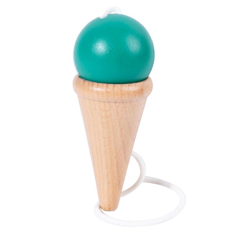 Fun Ball and Cup Toy Set for Kids Outdoor Throw and Catch Ball Game Balance Hand-Eye Coordination Motor Skill Training Beech Toy