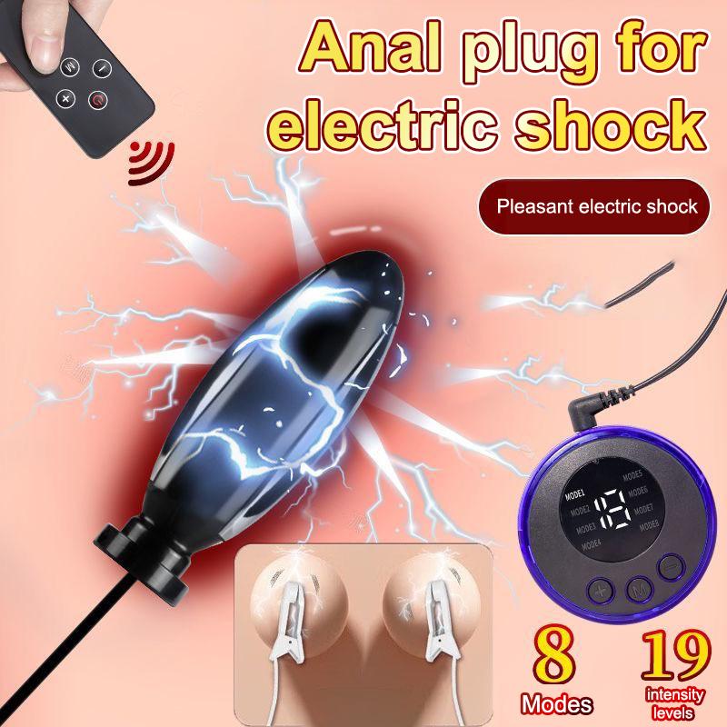 Electric Shock Nipple Clamps Breast Massager Stimulator Toys Bondage Clitoris Labia Clamp Sex Toys Women Adult Games
