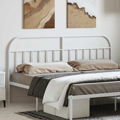 Vidaxl Metal Headboard, White, 180 Cm