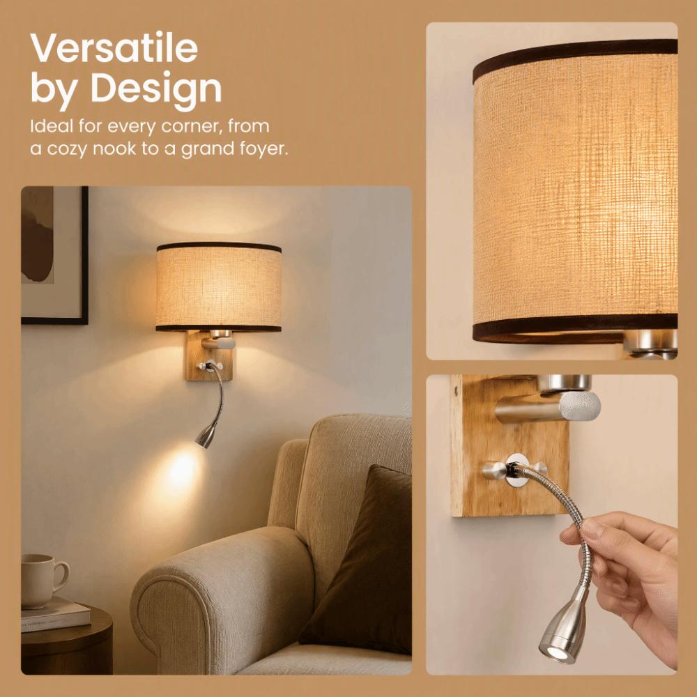 85-265V Wall Sconce Light E26/E27 Compatible Wall Lantern Fixture LED Wall Lamp  Reading Nook