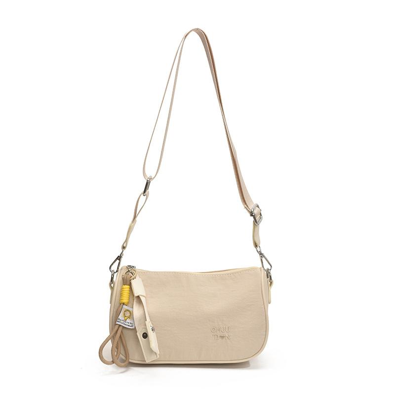 Wucifang Bags Mode Nieuwe Effen Kleur Kleine Vierkante Tas Veelzijdige Dames Tas Schoudertas Messenger Bag licht kaki kleur
