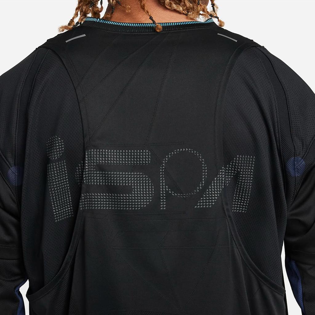 Nike ISPA Series FW23 Víceobrysové sešité tričko s dlouhým rukávem Unisex topy Černá FB2706-010