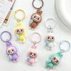 Large Cute Milk Tea Labubu Keychain Pendant for Girls' Backpacks and Bags - Perfect Bestie Gift