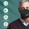 KN95 Mask Powecom Protective Reusable KN95 Face Masks Breathable and Safety Dust Black Mask 95% Filtration Mouth Muffle Cover
