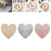 6 Pcs Heart Shaped Placemats Valentine's Day Non-Slip Decorative Placemat for Wedding Home